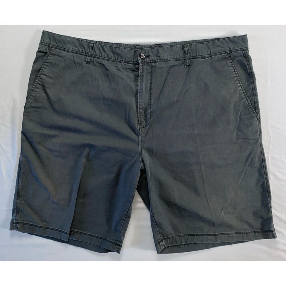 Kahala Vintage Flat Front Chino Shorts. Perfectly Faded Black, Men's 44. GUC!!